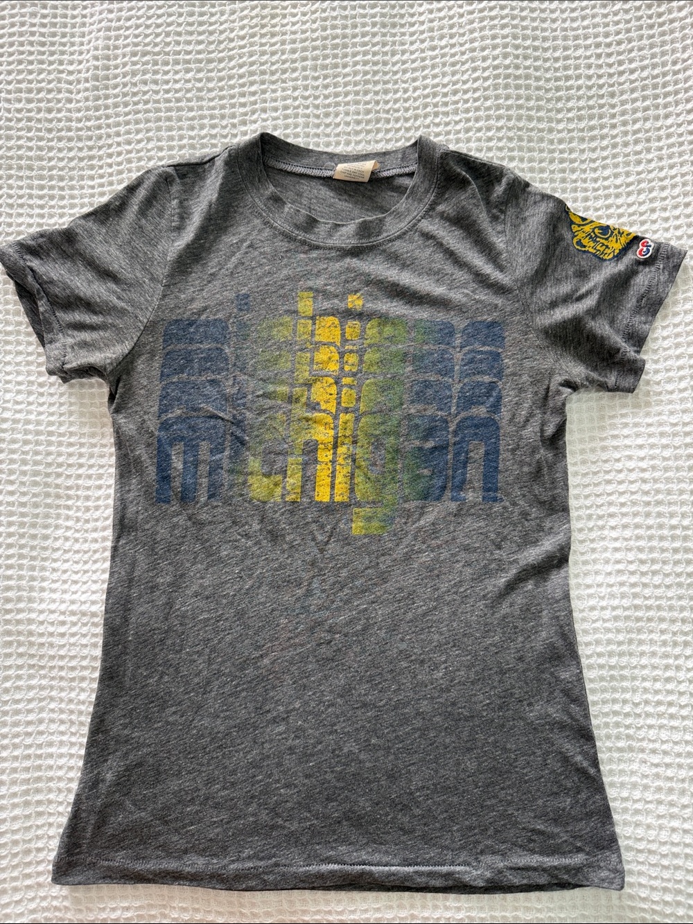 Heather Gray Short Sleeve University of Michigan Tee